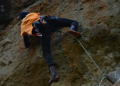 Sipi Falls Rock Climbing Challenge