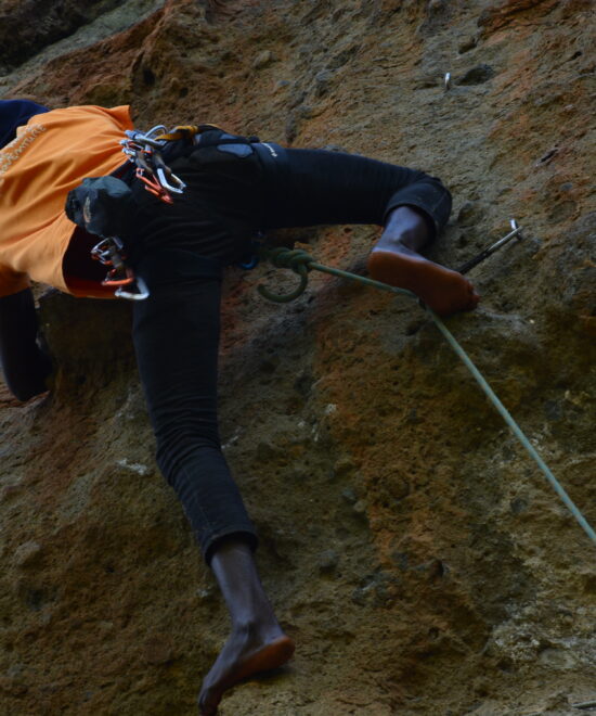 Sipi Falls Rock Climbing Challenge